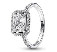 Pandora Rings Shiny Rectangular Halo Ring 192391C01