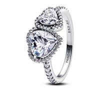 Pandora Rings Sparkling Halo Hearts Ring 193659C01