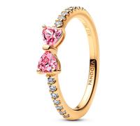 Pandora Rings Sparkling Pink Bow Ring 163510C01