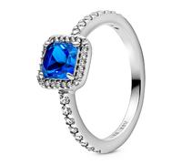 Pandora Rings Sterling Silver Ring Timeless Elegance Blue 198863C02