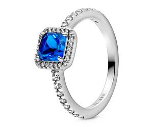 Pandora Rings Sterling Silver Ring Timeless Elegance Blue 198863C02