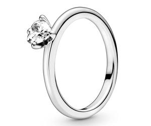 Pandora Rings Transparent Heart Solitaire Ring 198691C01