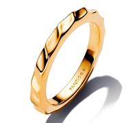 Pandora Ladies Gold Wave Ring 163885C00, 54/17.2, Sterling Silver, No Gemstone, 54/17,2, Sterling Silver, No Gemstone