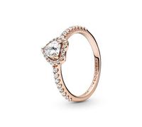 Pandora Rose Gold Sparkling Elevated Heart Ring - 54