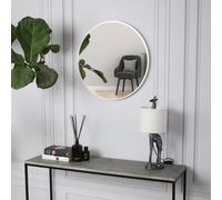 Pandora - Round Wall Mirror - 80X80 Cm (Silver)