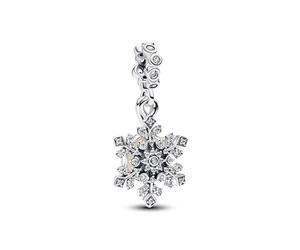 PANDORA Schillernde Schneeflocke Doppelter Charm-Anhänger 794142C01 Charm Anhänger