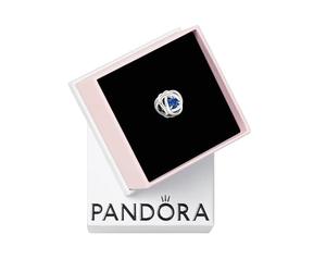 PANDORA September Birthstone Eternity Circle Charm - Bracelet Charm Moments Bracelets - Gift for Her - Sterling Silver with Blue Crystal - With Gift Box