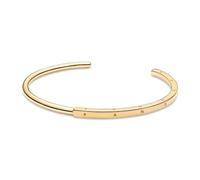 Pandora Signature I-D 14k gold-plated open bangle, -1