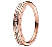 Pandora Signature I-D Pavé Ring 182283C01, Metal, Cubic Zirconia