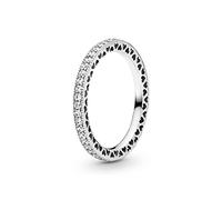 PANDORA Signature Sparkle and Hearts Ring, Size 52, No Box