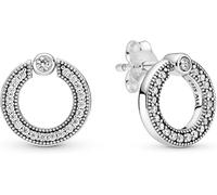 Pandora Signature Sterling Silver Hoop Earrings