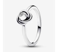 PANDORA Silver April Birthstone Circle Ring 192993C04-54