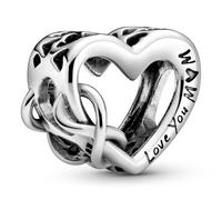 Pandora Silver Bead Charm Love You Mum Infinity Heart 798825C00