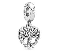 Pandora Silver Charm Pendant Heart Family Tree 799149C00