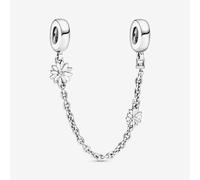 PANDORA Silver Cubic Zirconia Daisy Safety Chain 798764C01-05