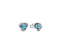 Pandora Silver December Birthstone Eternity Circle Stud Earrings