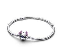 Pandora Silver Disney Stitch Snake Chain Bracelet - 21cm
