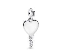 Pandora Silver Engravable Heart Key Pendant