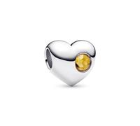 Pandora Silver Engravable November Birthstone Heart Charm