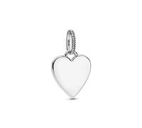 Pandora Silver Engraving Heart Pendant