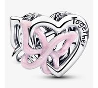 PANDORA Silver Entwined Heart & Butterfly Charm 794475C01