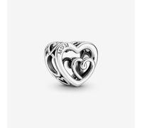 PANDORA Silver Entwined Infinite Hearts Charm 790800C00
