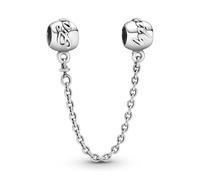 PANDORA Silver Family Forever Safety Chain Charm for Bracelet, Gift Box
