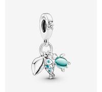 PANDORA Silver Fish Turtle And Shell Dangle Charm 791697C01