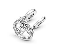 PANDORA Silver Forever Sisters Dangle Charm for Bracelet