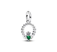 Pandora Silver Green Claddagh Charm