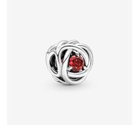 PANDORA Silver July Birthstone Eternity Circle Charm 790065C01