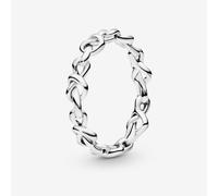 PANDORA Silver Knotted Hearts Ring 198018-60