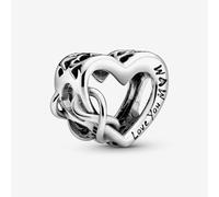 PANDORA Silver Love You Mum Infinity Heart Charm 798825C00