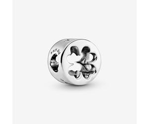 PANDORA Silver Luck & Courage Four Leaf Clover Charm 797868