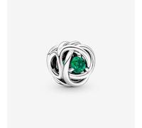 PANDORA Silver May Birthstone Eternity Circle Charm 790065C08