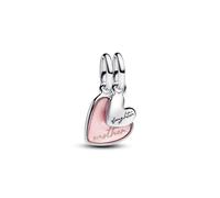 Pandora Silver Mother and Daughter Hearts Splitable Charm