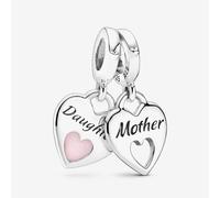 PANDORA Silver Mother Daughter Split Dangle Charm 799187C01