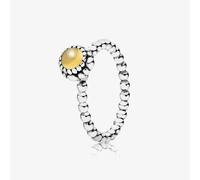 PANDORA Silver November Birthstone Beaded Ring 190854CIG-48