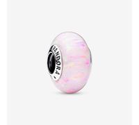PANDORA Silver Opalescent Pink Charm 791691C03