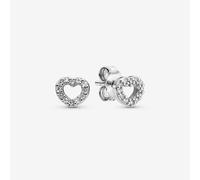PANDORA Silver Open Heart Stud Earrings 290528CZ