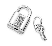 Pandora Silver Padlock & Key Charm