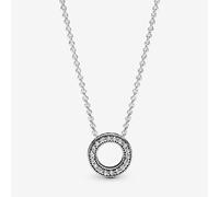 PANDORA Silver Pave Circle Collier Necklace 397436CZ-45