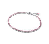 Pandora Silver Pink Small Tennis Bracelet - 20cm