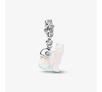 PANDORA Silver Polar Bear Mother & Cub Dangle Charm 794243C01