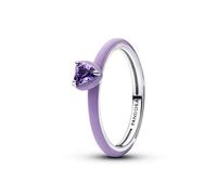 Pandora Silver Purple Chakra Heart Ring - 58