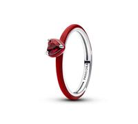 Pandora Silver Red Chakra Heart Ring - 58