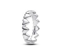 Pandora Silver Row of Hearts Ring - 54