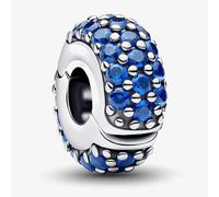PANDORA Silver & Royal Blue Stone Clip Charm 794700C01