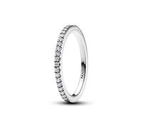 Pandora Timeless Sterling silver eternity ring with clear cubic zirconia, 52
