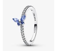 PANDORA Silver Sparkling Blue Butterfly Ring 194269C01-50